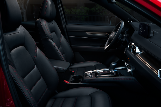 the front seats of a 2022 CX-5 2.5 Turbo Signature