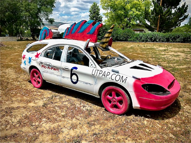 Unicorn Car from Fairview Demolition Derby in 2021