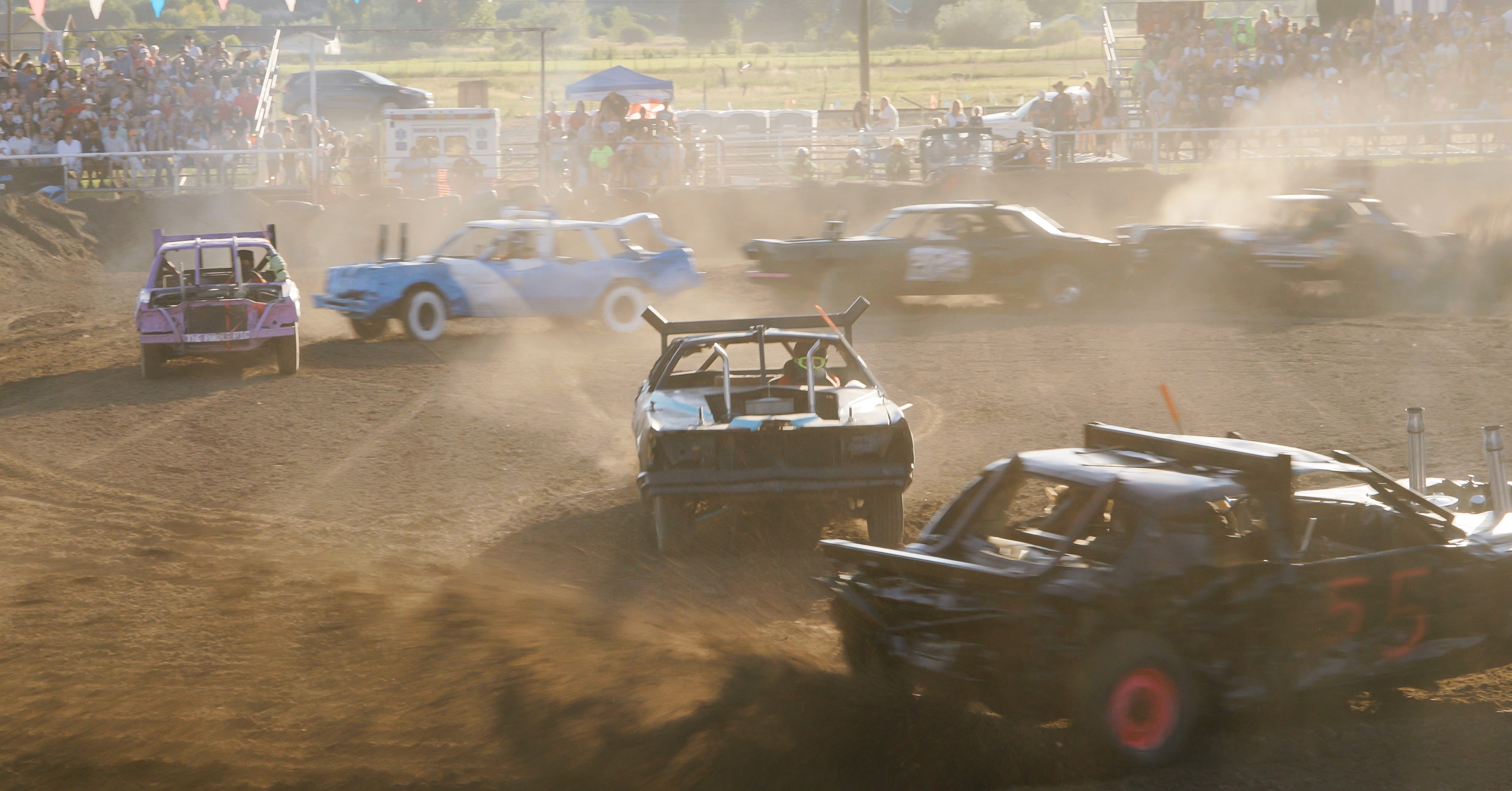 Behind the wheels of Fairview’s soupedup, soldout demolition derby