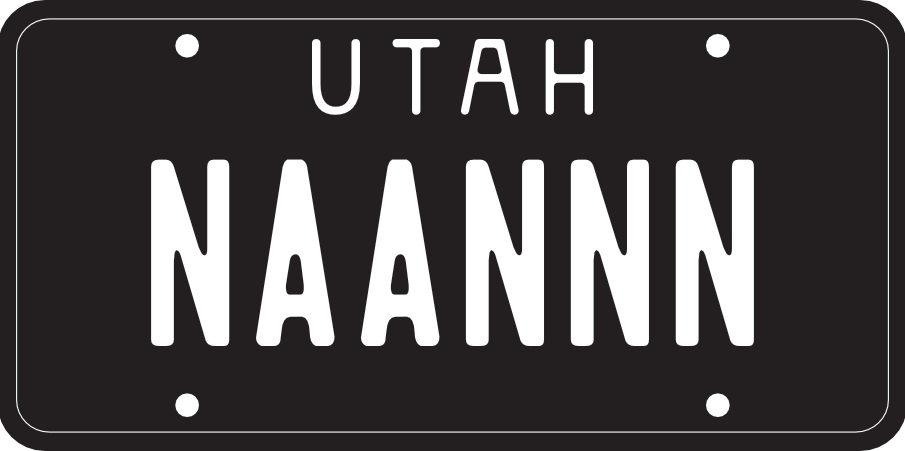 New black Utah license plate is a winner