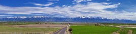 A road through Cache Valley