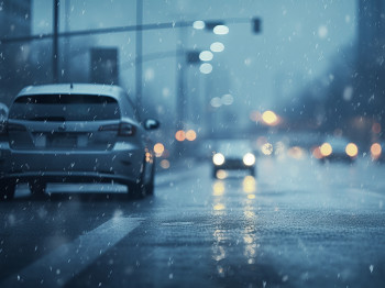 How to drive safely in rain, snow and sun