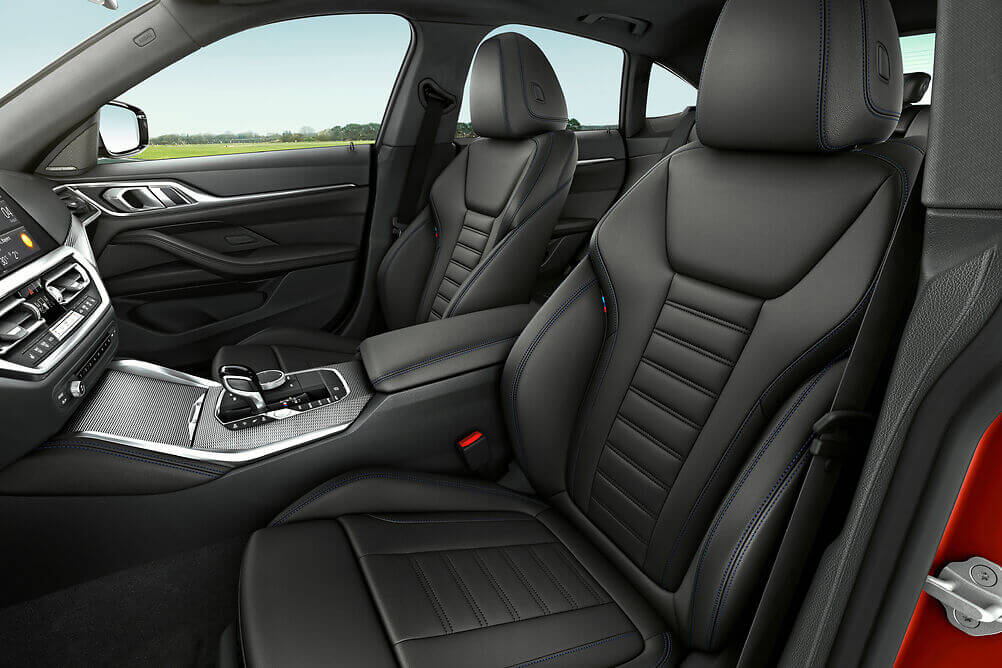 the front seat of a 2022 BMW M440i Gran Coupe