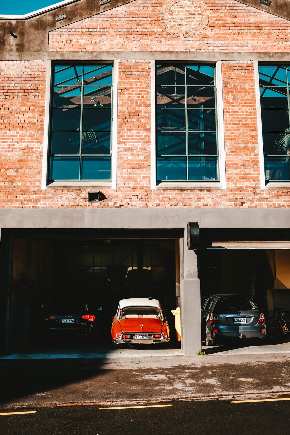 cars in a garage