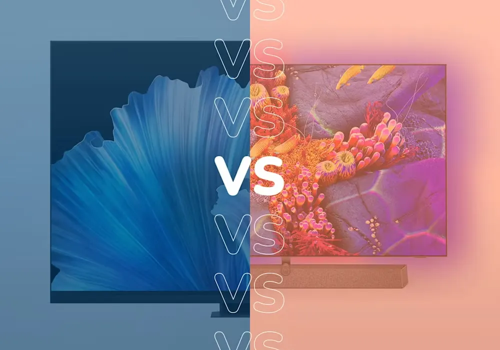 Mini LED vs OLED vs MicroLED Blog Header Image