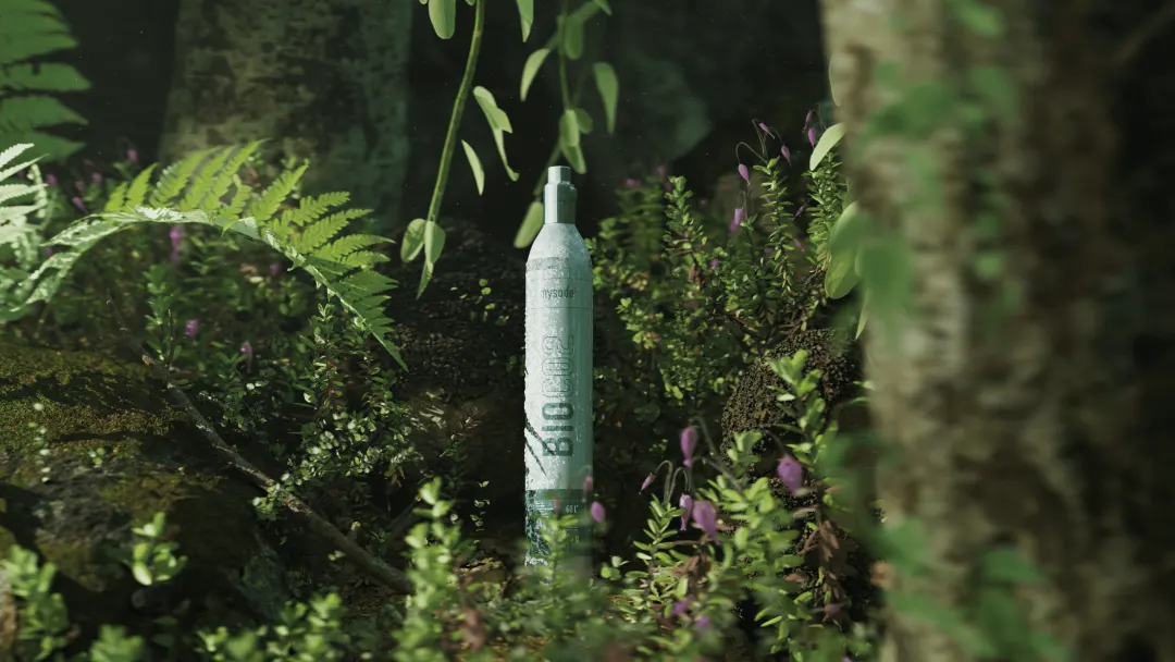 Bio-CO2 cylinder forest