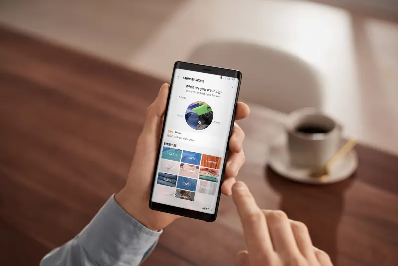 une machiné à laver connectée