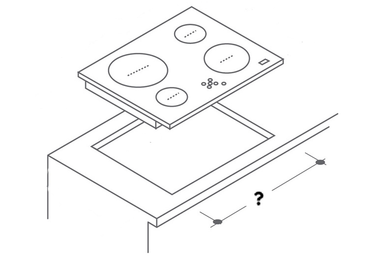 Dimensions des tables de cuisson