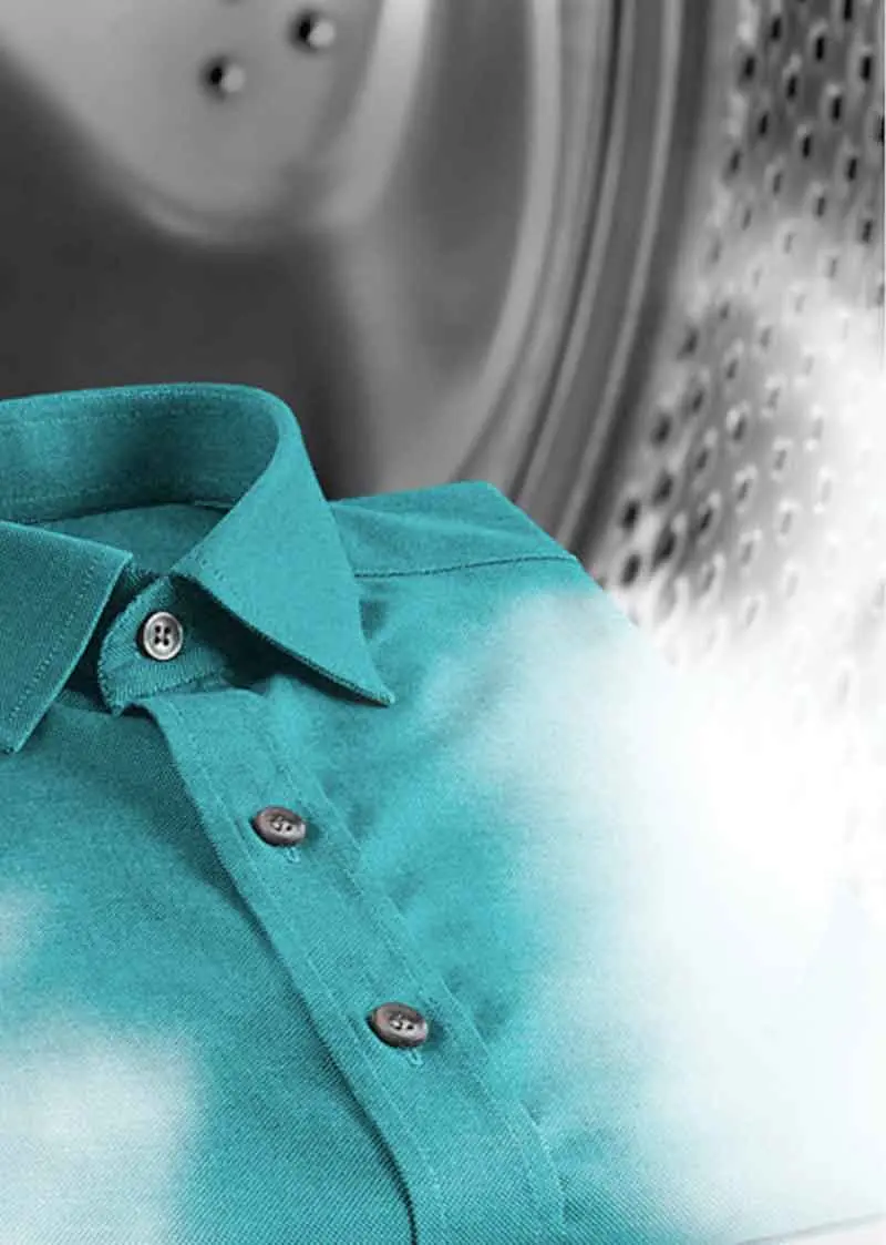 een wasmachine met stoomfunctie