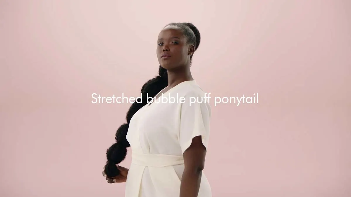 Lange bubble puff paardenstaart