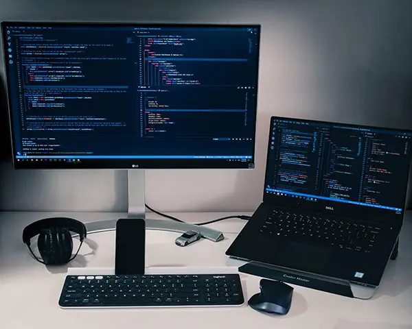 laptop met extra scherm