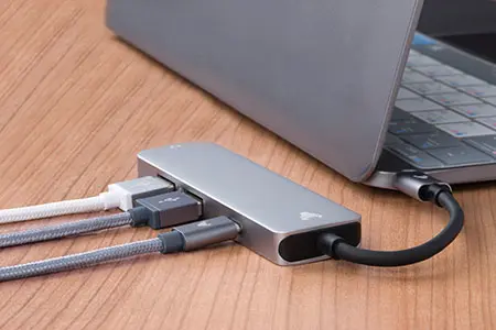 laptop met dockingstation 