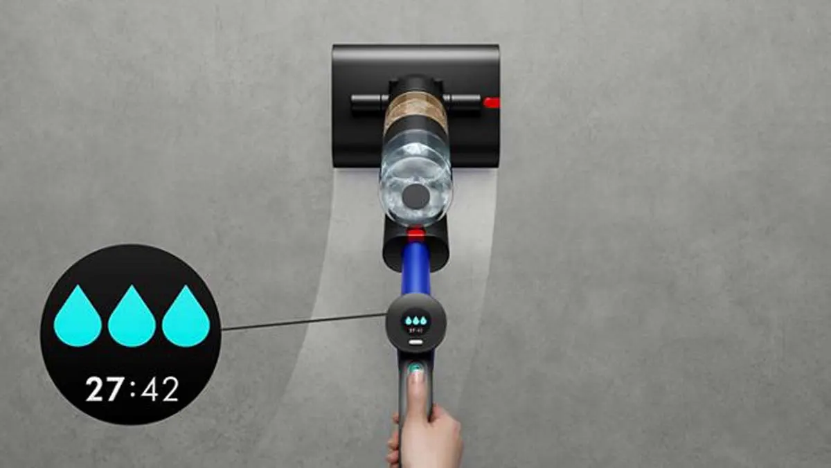 Dyson WashG1 utilisant le mode Élevée