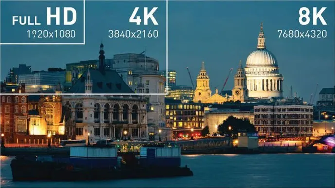 4K vs 8K resolutie image