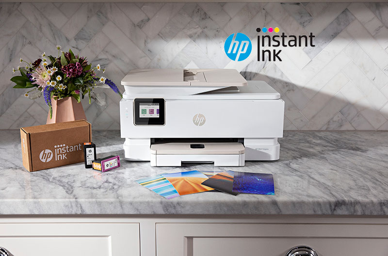 HP Instant Ink Printer op bureau