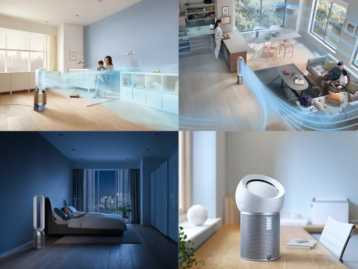 Purificateurs d'air Dyson dans toutes les chambres