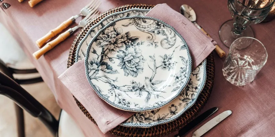 servies uit kristal