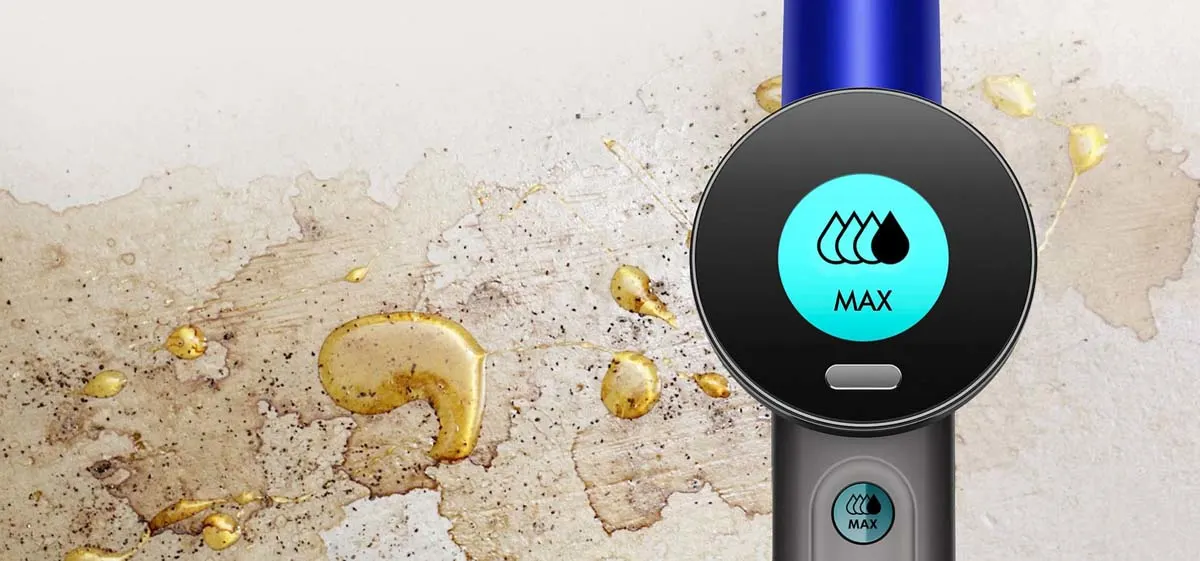 Fond taché par un liquide ayant séché