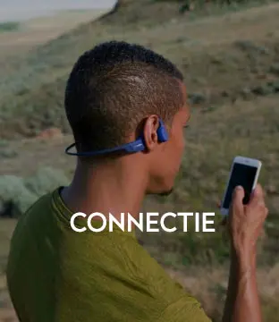 Bone conduction hoofdtelefoon connectie