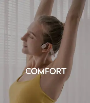 Bone conduction hoofdtelefoon comfort