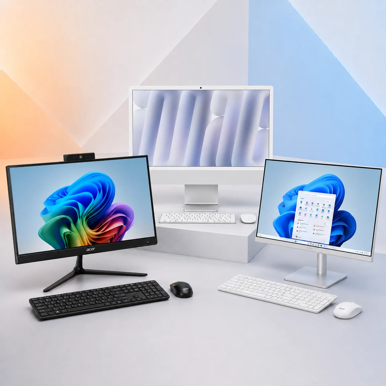 All-in-one pc Lenovo, All-in-one pc Acer, Apple iMac