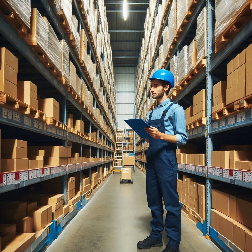 Ouvrier dans entrepot