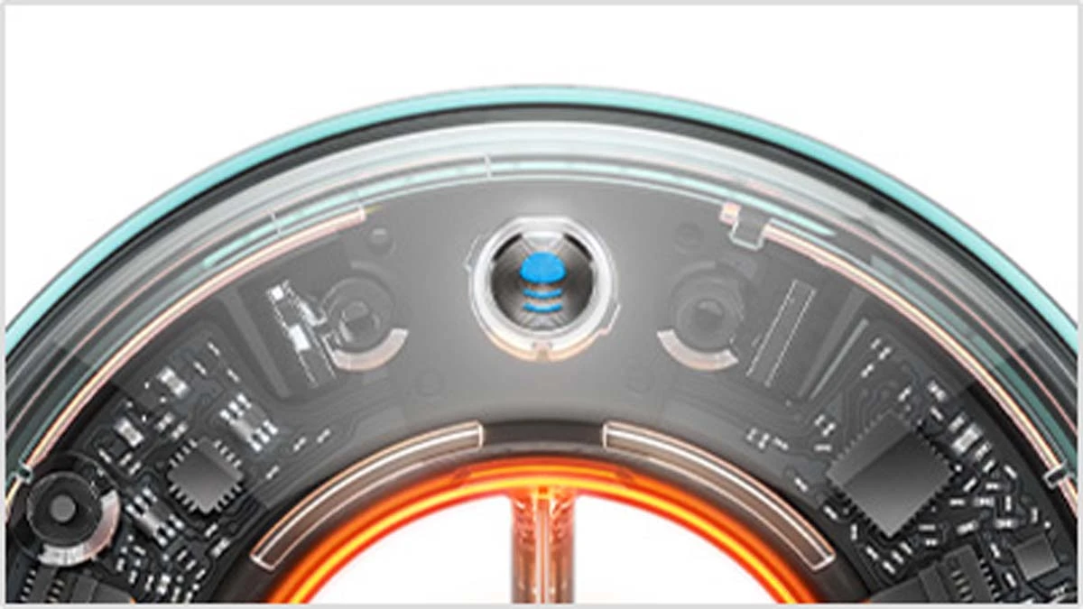 Gros plan du bouton du Scalp protect