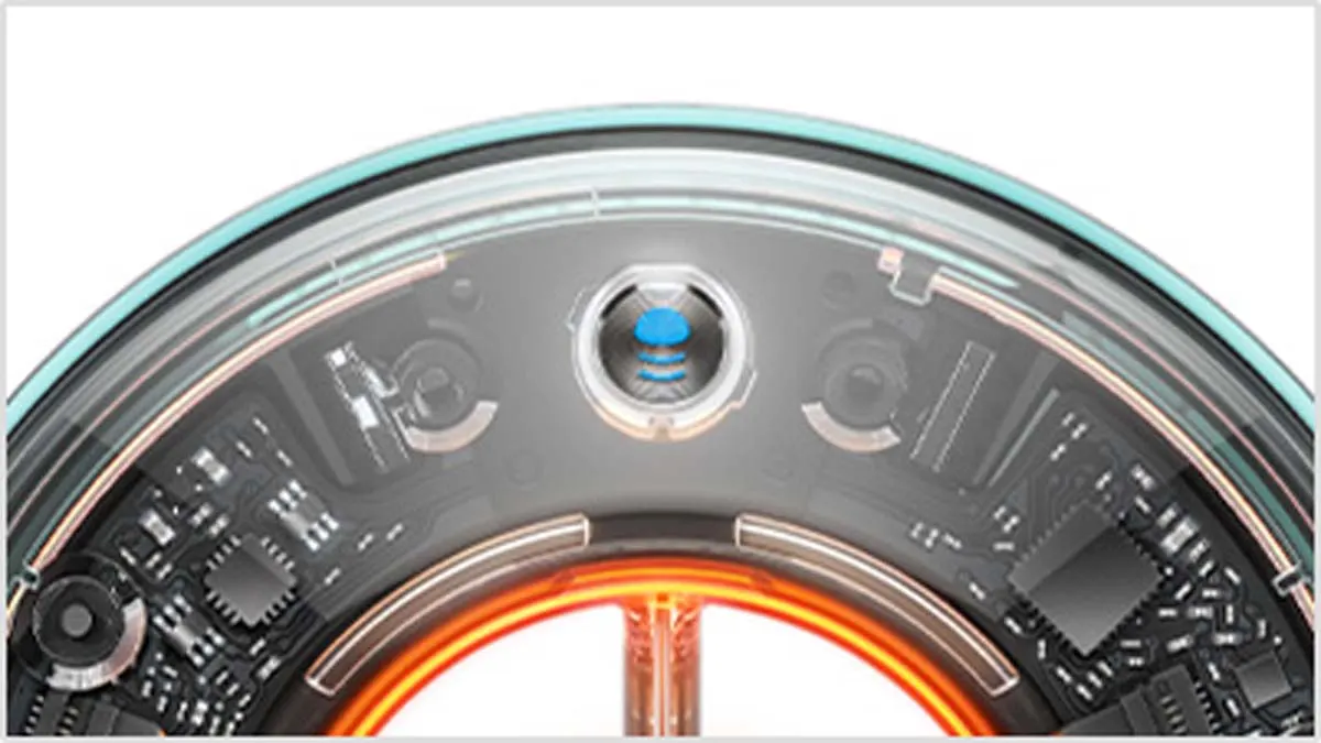 Gros plan du bouton du Scalp protect