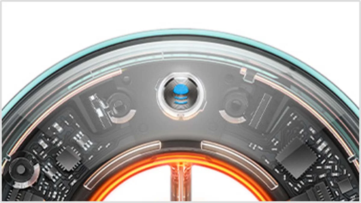 Gros plan du bouton du Scalp protect