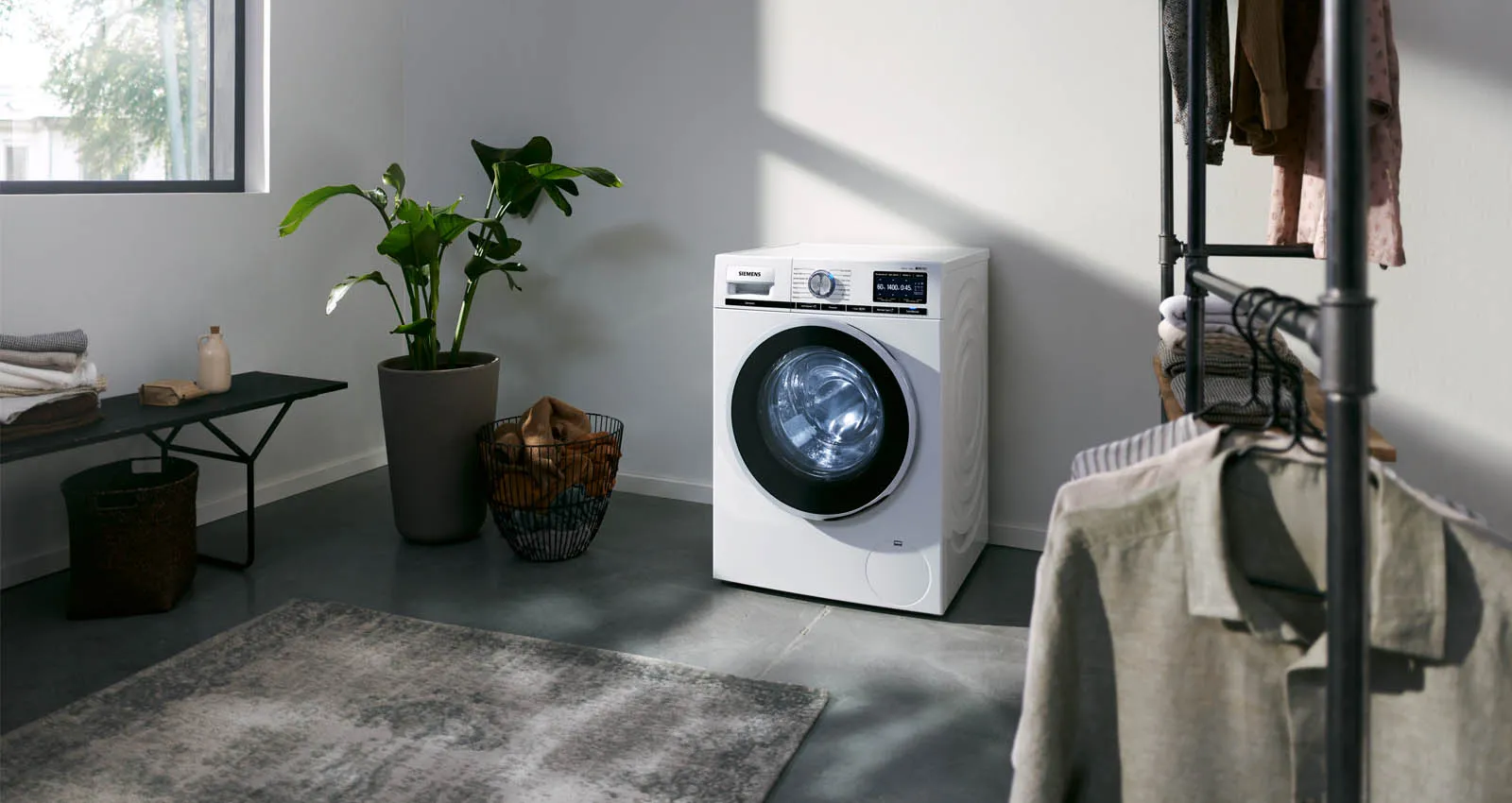 waterstop en aquastop op een wasmachine