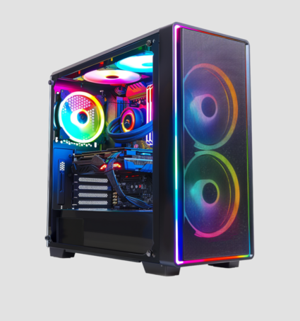 modern-gaming-pc-isolated-on-transparent-free-png