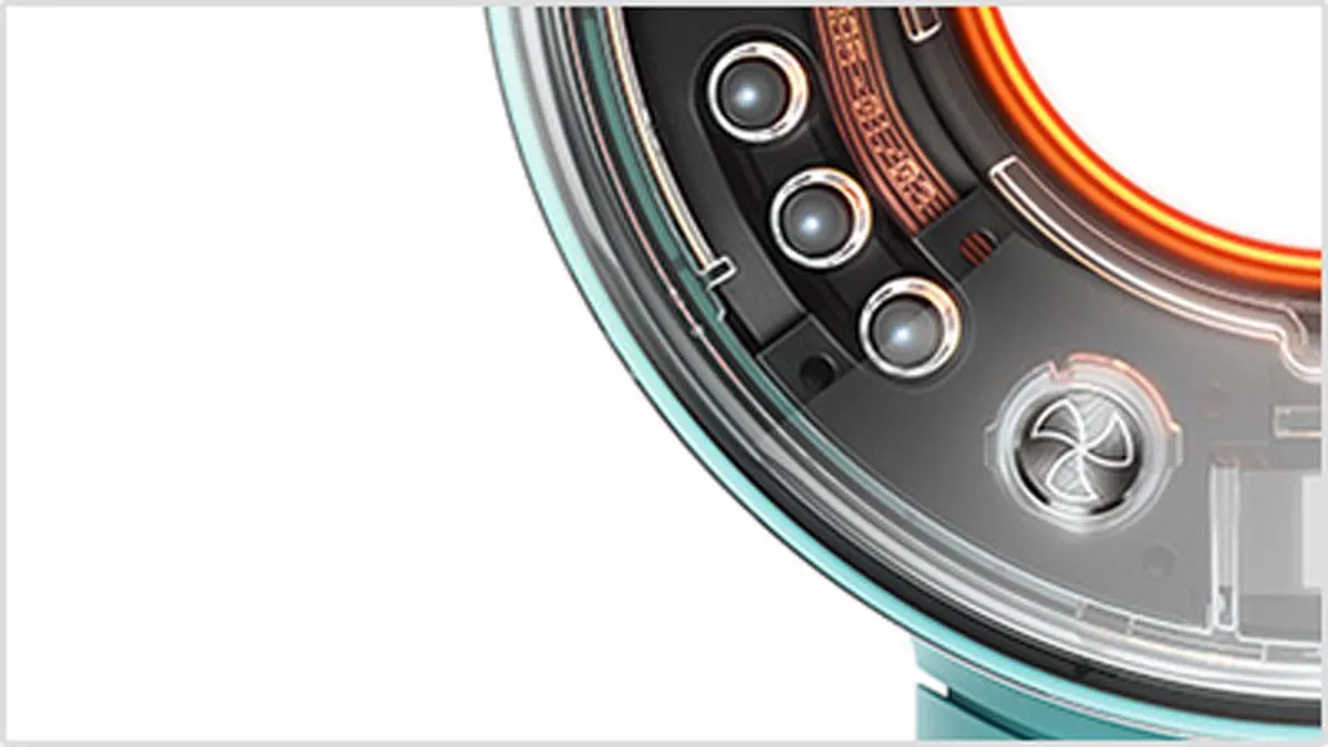 Gros plan du bouton de réglage du flux d’air