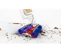 Une vue en coupe du WashG1 dévoilant les rouleaux motorisés contrarotatifs