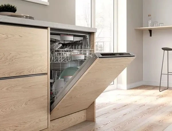 A fully integrated dishwasher.