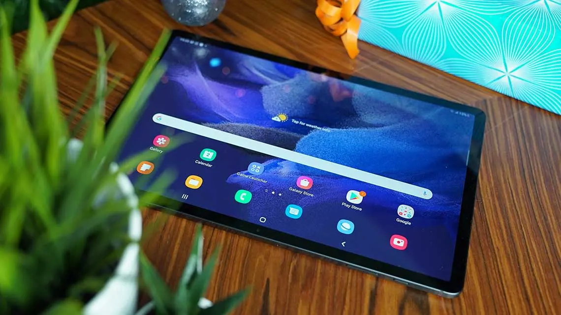 tablet close up