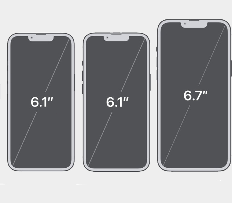 smartphone sizes