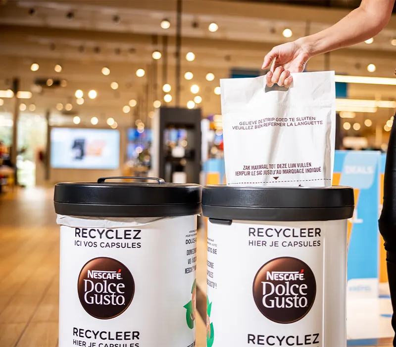 Krëfel recycleert jouw NESCAFÉ Dolce Gusto-capsules