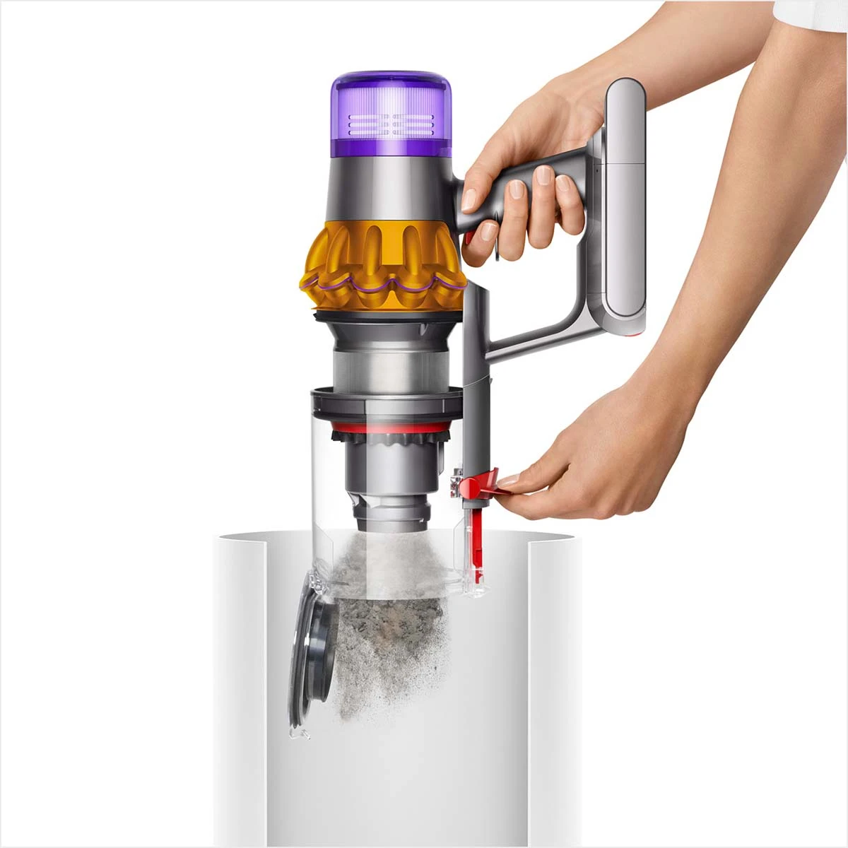 Nou-touch bin emptying