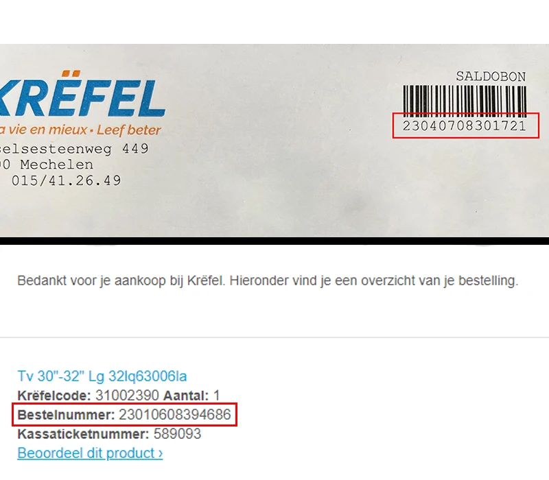Ordernummer