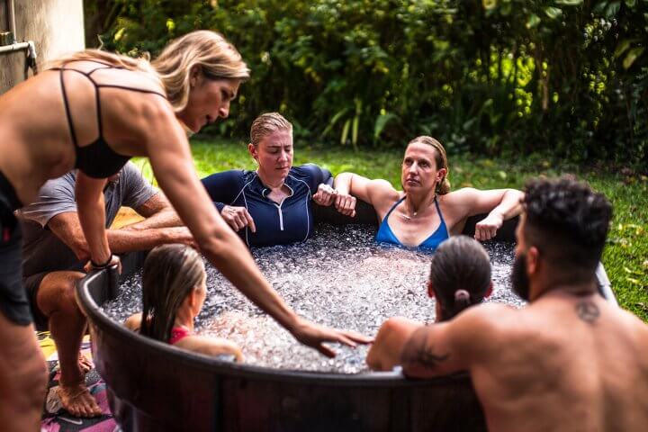 Group ice bath