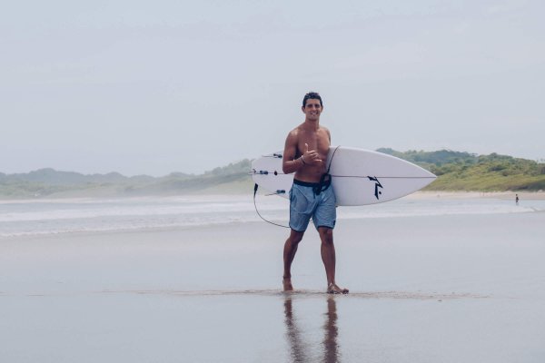 Man with surf board