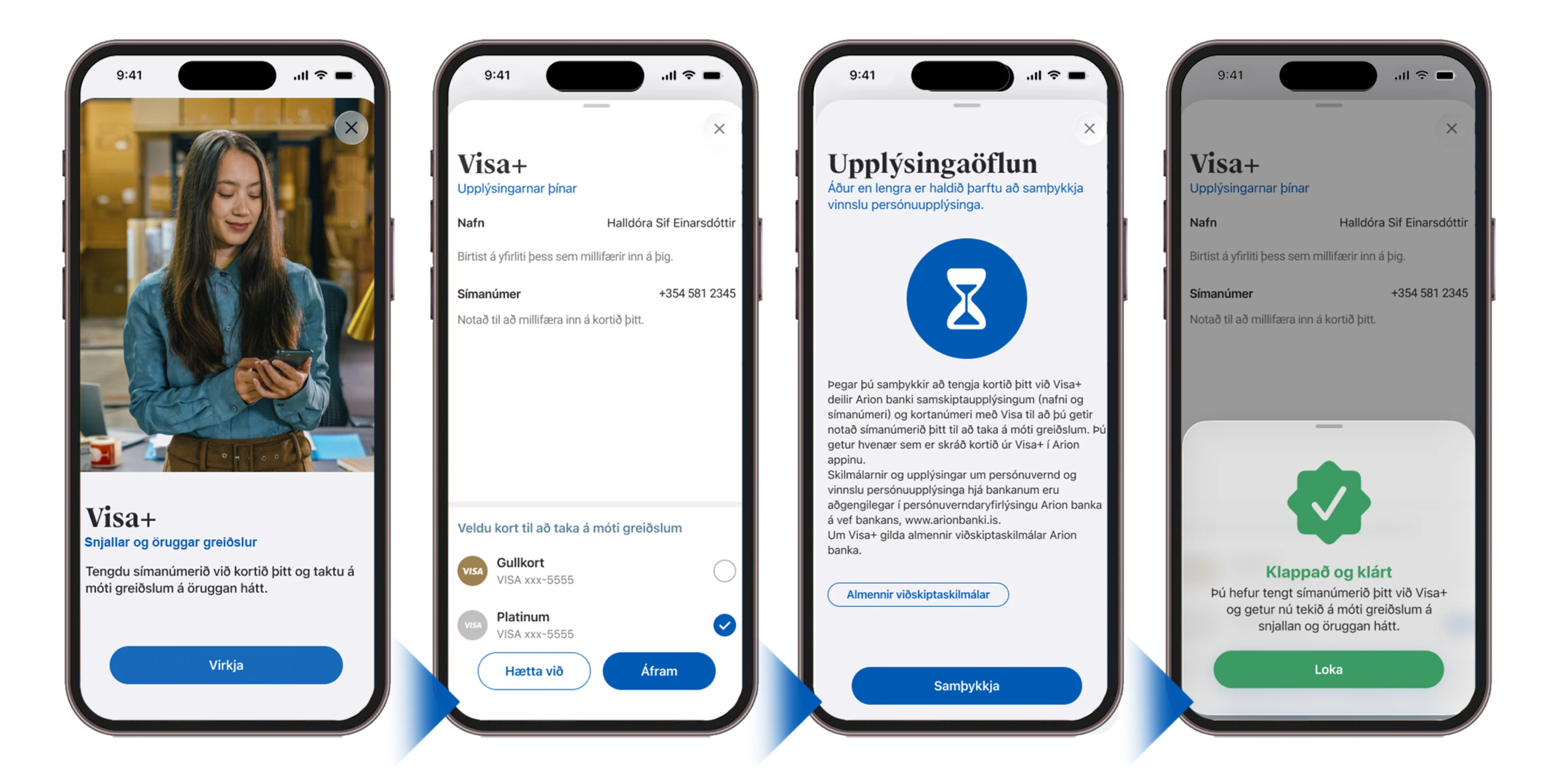 Snjallari greiðslur með Visa+
