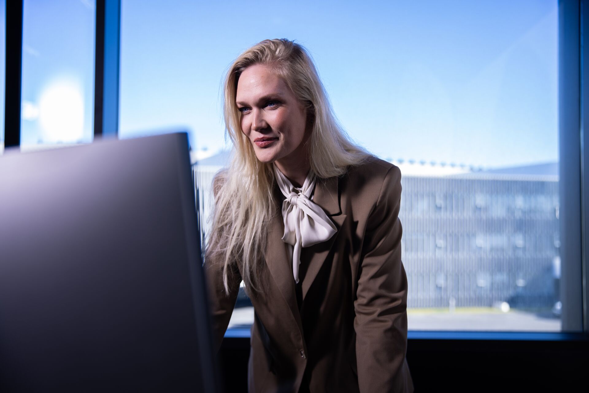 Allt fyrir fjármálastjórann - kona í tölvu