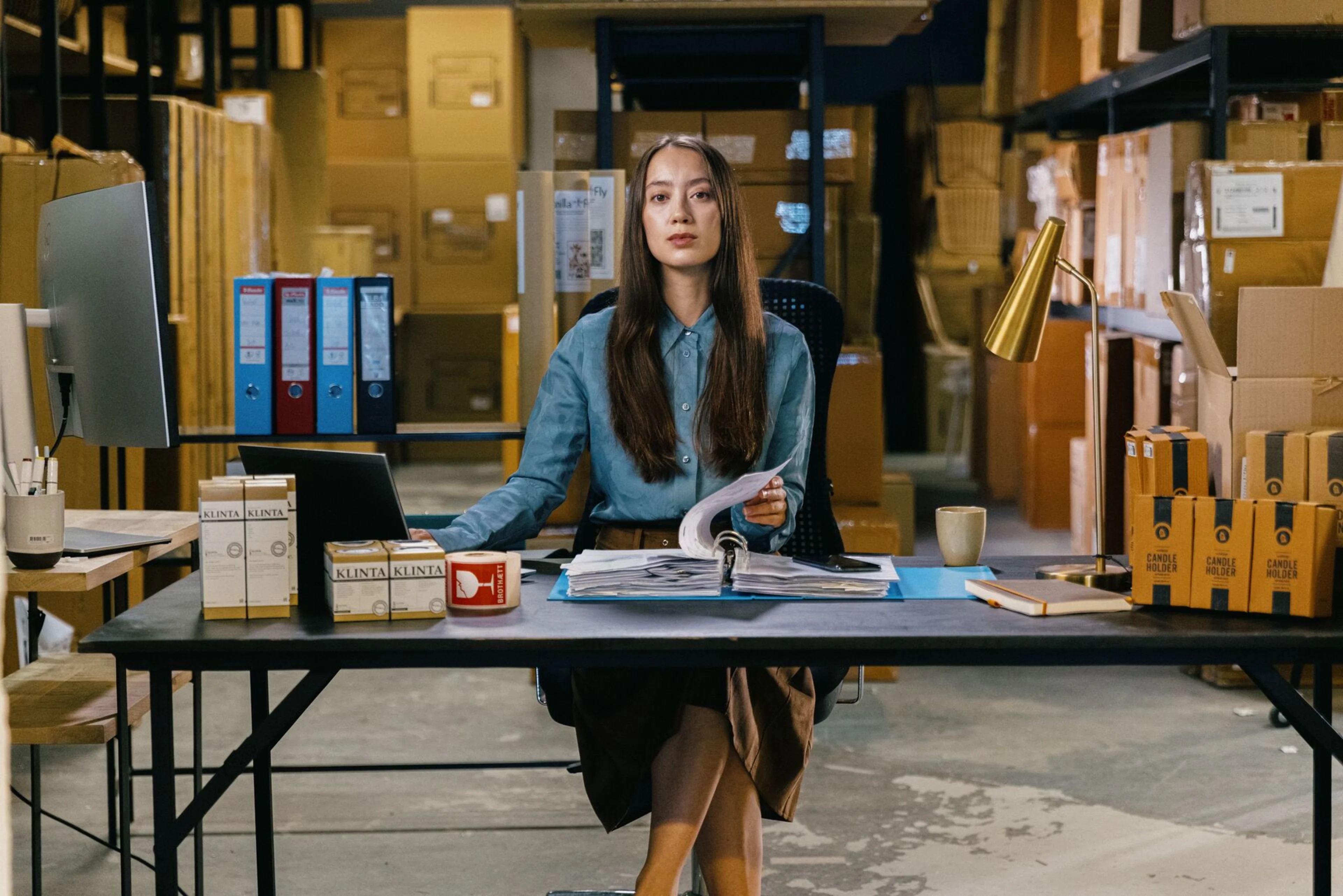 Allt fyrir fjármálastjórann - kona við skrifborð