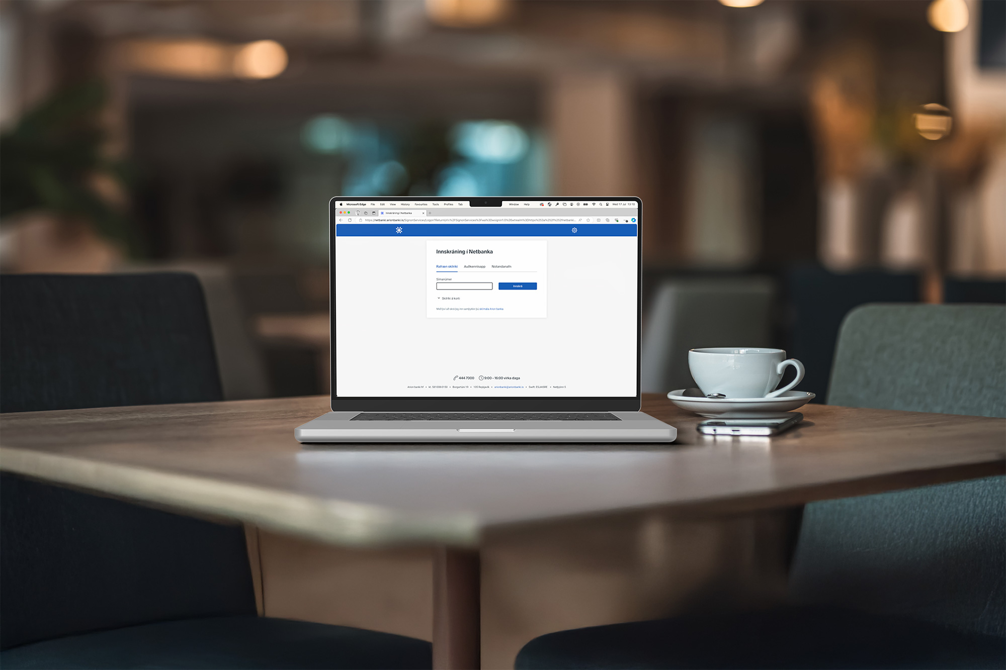 Tölva innskráning netbanki