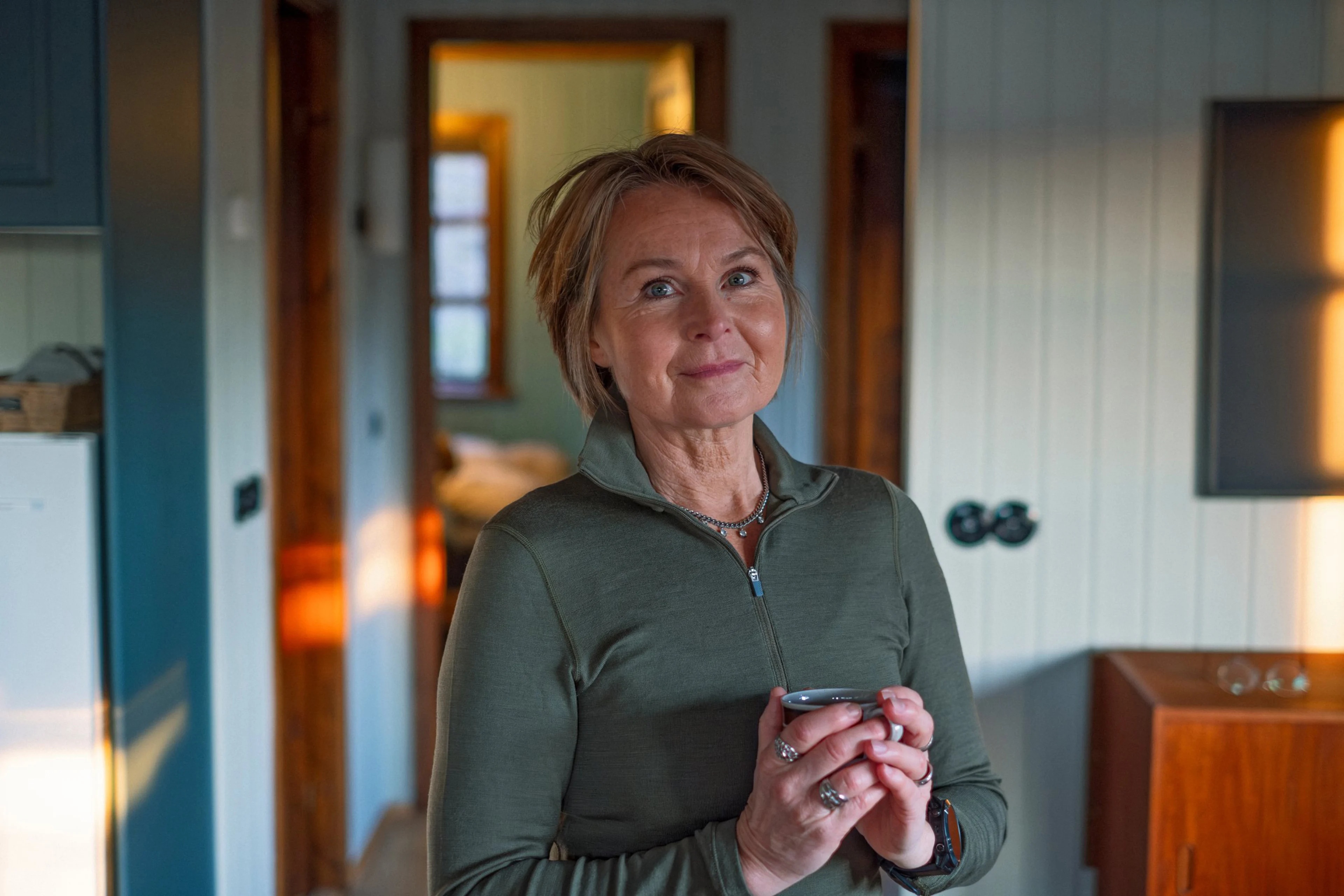 Viðbótarlífeyrir - kona með kaffibolla