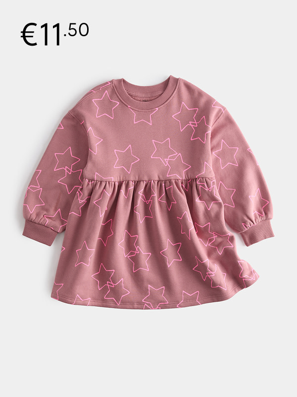 Pink dress with stars