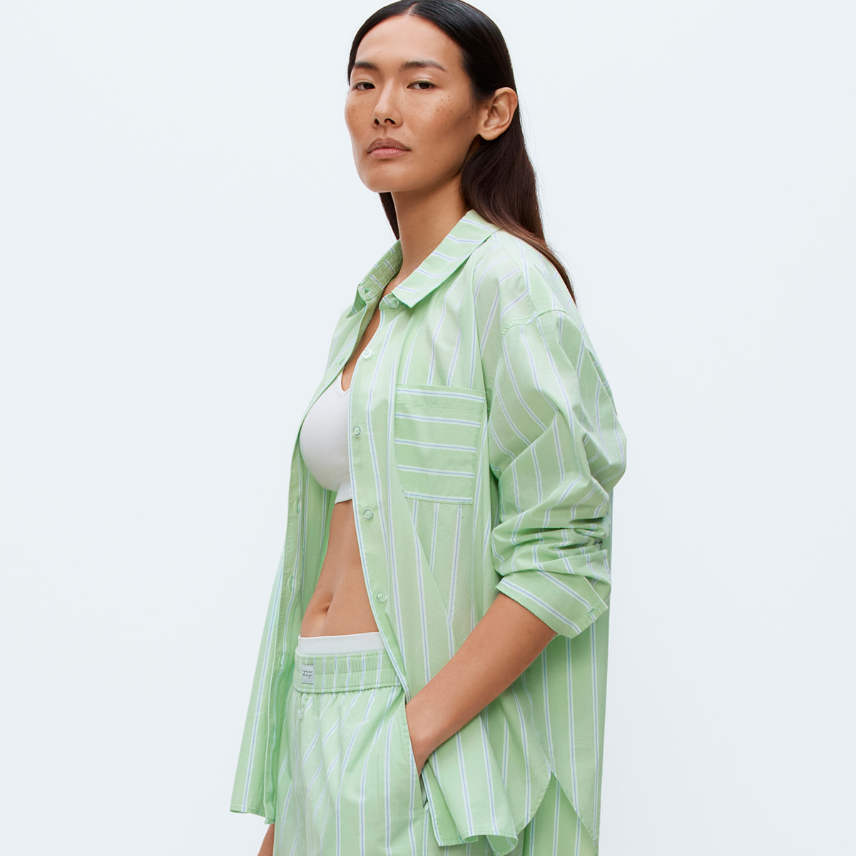 Woman wearing pyjama