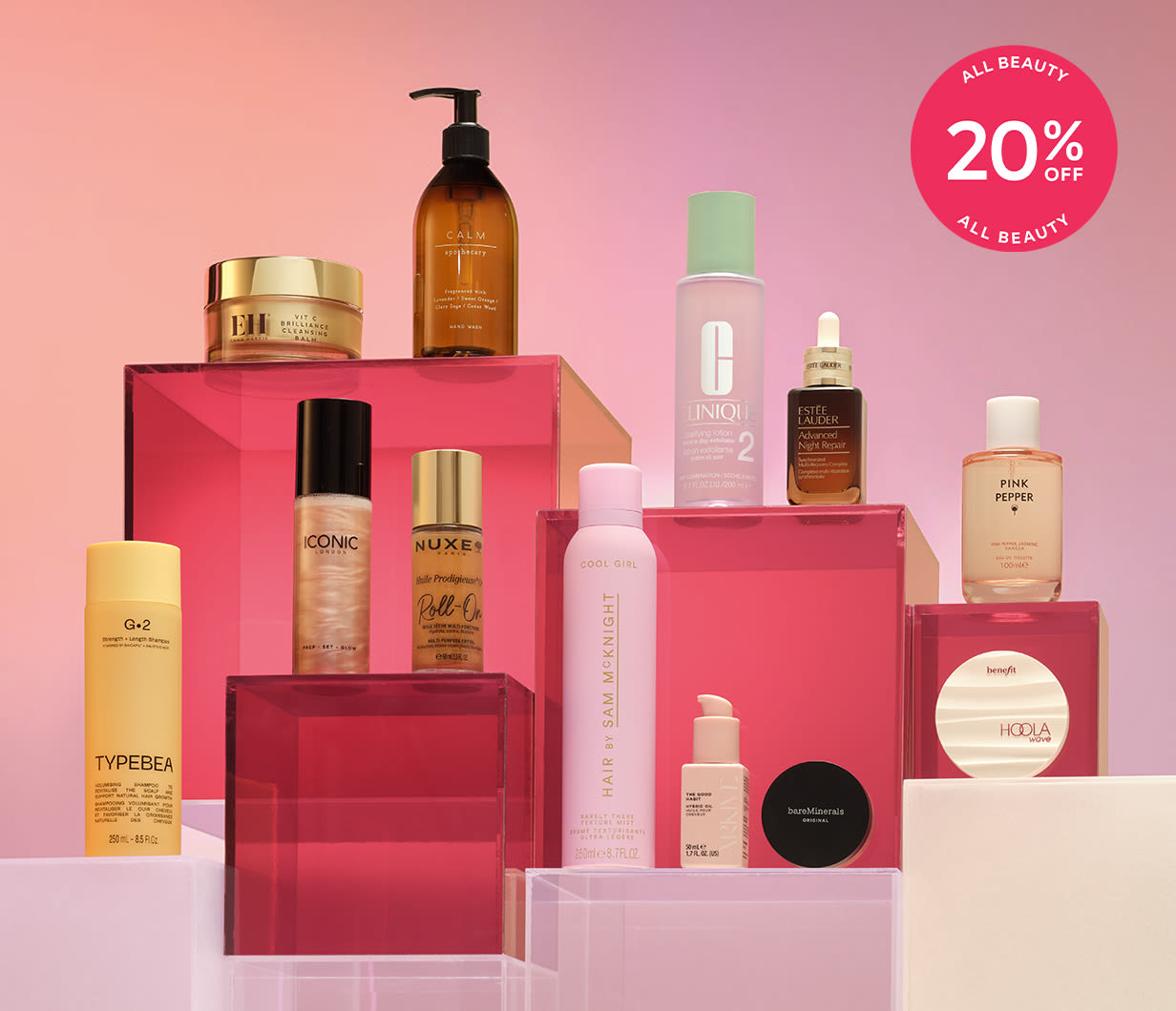 20% off all beauty, don’t miss out
