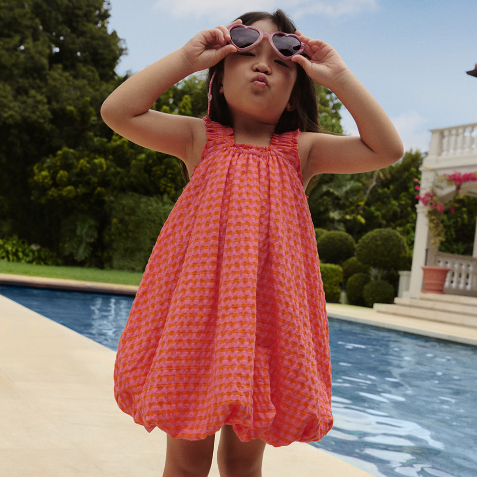 Girl wearing dress